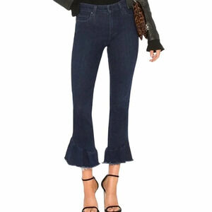 PAIGE Merritt Ruffle Hem Cropped Jeans Women’s 26